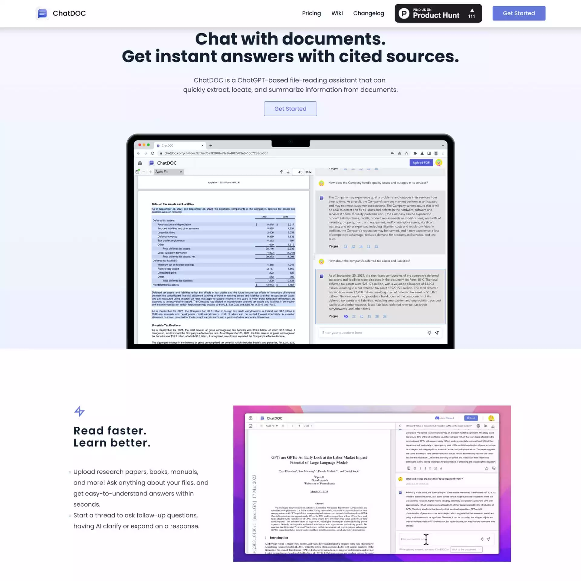 ChatDoc - AI Reading Assistant